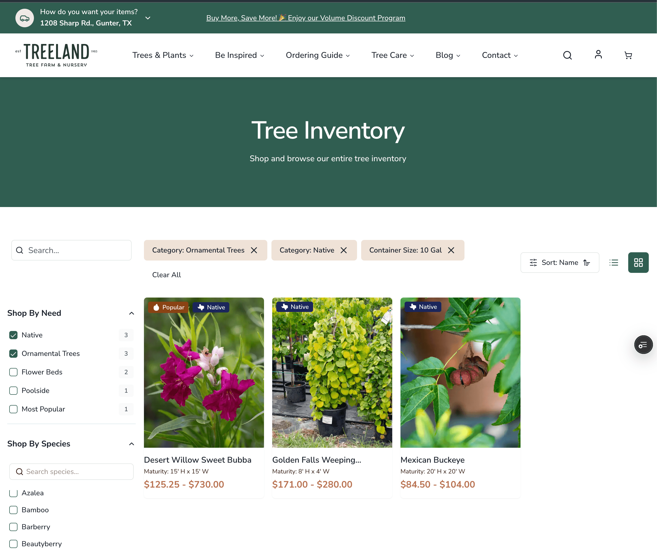 Product search and filters